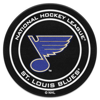 St. Louis Blues Hockey Puck Rug - 27in. Diameter