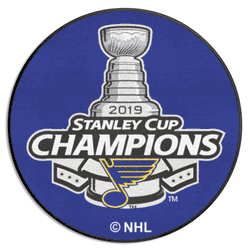 St. Louis Blues Hockey Puck Rug - 27in. Diameter, 2019 Stanley Cup Champions
