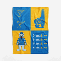 St. Louis Blues NHL Domino Swaddle Blanket 40x50 inches
