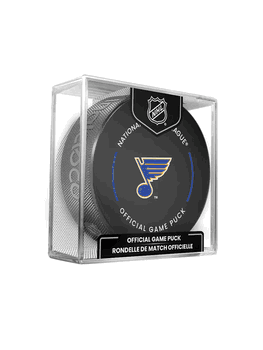 St. Louis Blues NHL Hockey Official Game Puck IN CUBE