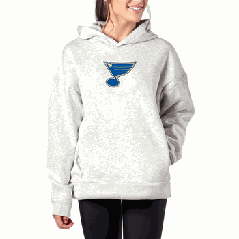 St. Louis Blues NHL Kadi Hoodie with Zipper Pockets Heather Grey Small