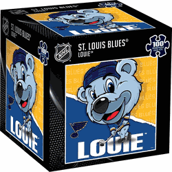 St. Louis Blues NHL Mascot 100 Piece Square Puzzle
