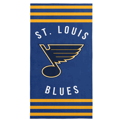 St. Louis Blues NHL Stripes Beach Towel 30 x 60 inches