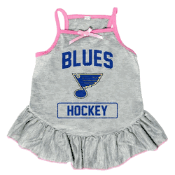 St. Louis Blues Pet Dress Grey Type Medium