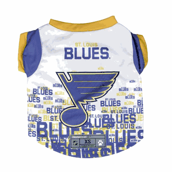 St. Louis Blues Pet Performance Tee Shirt Xtra Small