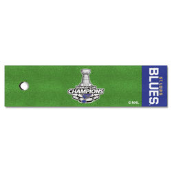 St. Louis Blues Putting Green Mat - 1.5ft. x 6ft., 2019 Stanley Cup Champions