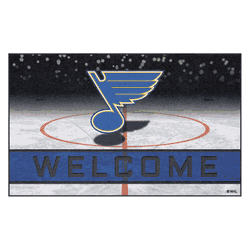 St. Louis Blues Rubber Door Mat - 18in. x 30in.