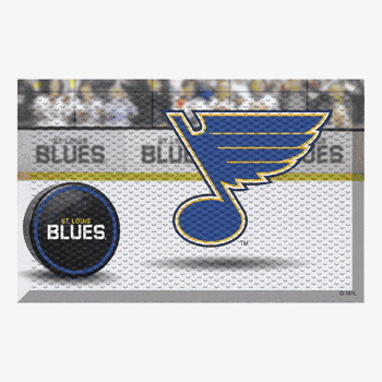 St. Louis Blues Rubber Scraper Door Mat