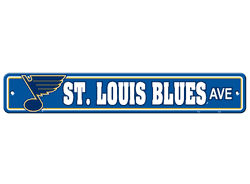 St. Louis Blues Sign 4x24 Plastic Street Style CO