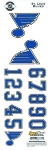 St. Louis Blues Sportstar Officially Licensed Authentic Center Ice NHL Hockey Helmet Decal Kit