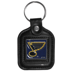 St. Louis Blues Square Leatherette Key Chain