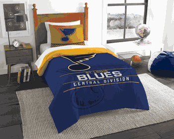 NHL St. Louis Blues Draft Twin Comforter Set