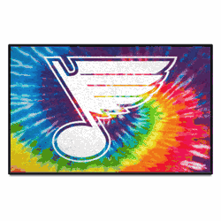 St. Louis Blues Tie Dye Starter Mat Accent Rug - 19in. x 30in.