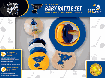 St. Louis Blues Wood Rattle Set