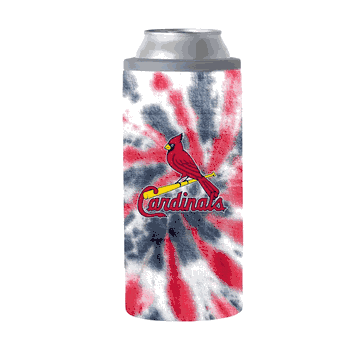 St Louis Cardinals 12oz Tie Dye Slim Can Coolie