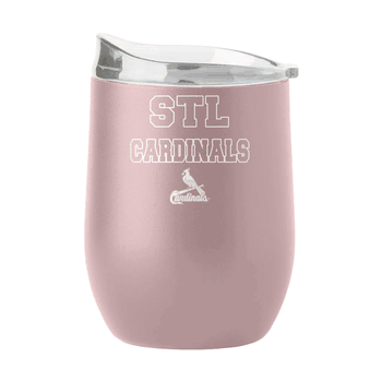 St Louis Cardinals 16oz Stencil Powder Coat Curved Beverage