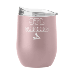 St Louis Cardinals 16oz Stencil Powder Coat Curved Beverage