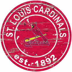 St. Louis Cardinals 24" Est. Date Round Sign