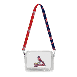 St. Louis Cardinals 3D Logo Clear Fanny Fan Purse
