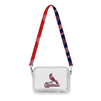 St. Louis Cardinals 3D Logo Clear Fanny Fan Purse