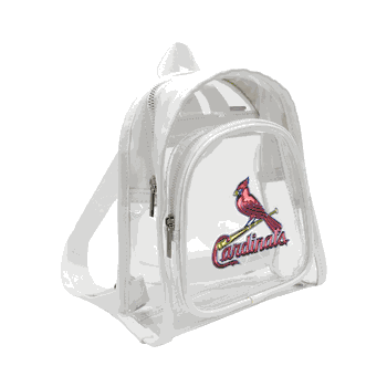 St. Louis Cardinals 3D Logo Clear Mini Backpack