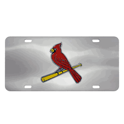 St. Louis Cardinals 3D Stainless Steel License Plate