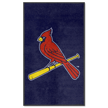 St. Louis Cardinals 3X5 High-Traffic Mat with Durable Rubber Backing - Portrait Orientation
