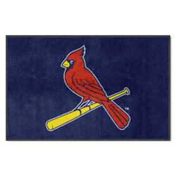St. Louis Cardinals 4X6 High-Traffic Mat with Durable Rubber Backing - Landscape Orientation