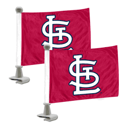 St. Louis Cardinals Ambassador Car Flags - 2 Pack Mini Auto Flags, 4in X 6in