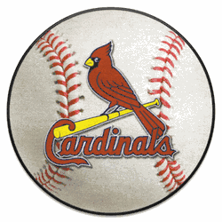 St. Louis Cardinals Baseball Rug - 27in. Diameter