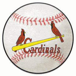 St. Louis Cardinals Baseball Rug - 27in. Diameter