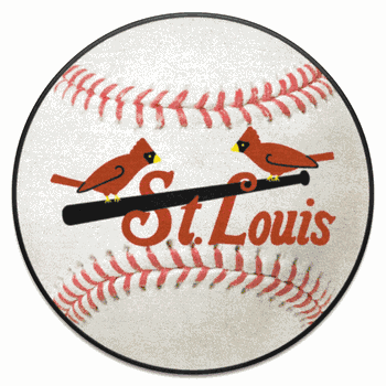 St. Louis Cardinals Baseball Rug - 27in. Diameter