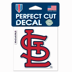 St. Louis Cardinals Decal 4x4 Perfect Cut Color