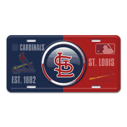 St. Louis Cardinals Embossed Metal License Plate