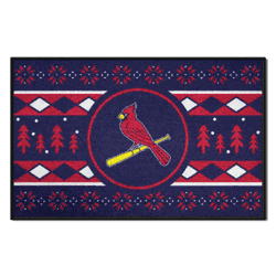 St. Louis Cardinals Holiday Sweater Starter Mat Accent Rug - 19in. x 30in.