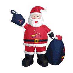 St Louis Cardinals Inflatable Santa