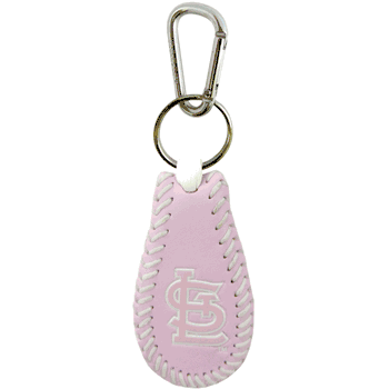 St. Louis Cardinals Keychain Classic Baseball Pink CO