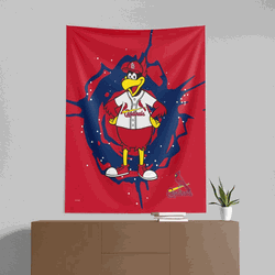 St. Louis Cardinals Mascot Wall Hanging 50x60 Inches