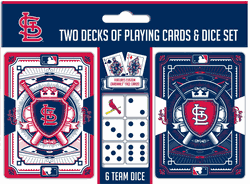 St. Louis Cardinals MLB 2-pack Playing Cards & Dice Set