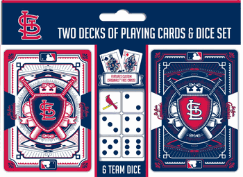 St. Louis Cardinals MLB 2-pack Playing Cards & Dice Set