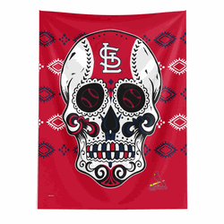 St Louis Cardinals MLB Candy Skull Wall Hanging