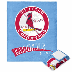 St Louis Cardinals MLB CC Throwback Silk Touch Throw Blanket