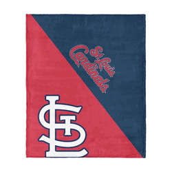 St. Louis Cardinals MLB Halftone Silk Touch Throw Blanket 46x60 inches