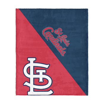 St. Louis Cardinals MLB Halftone Silk Touch Throw Blanket 46x60 inches