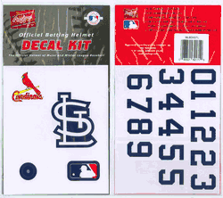 St. Louis Cardinals Official Rawlings Authentic Batting Helmet Decal Kit