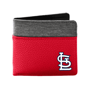 St. Louis Cardinals Pebble BiFold Wallet LRED