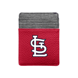 St. Louis Cardinals Pebble Front Pocket Wallet Light Red