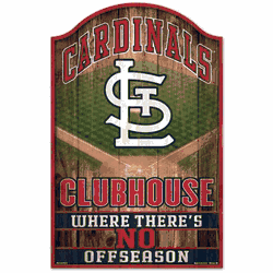 St. Louis Cardinals Sign 11x17 Wood Fan Cave Design
