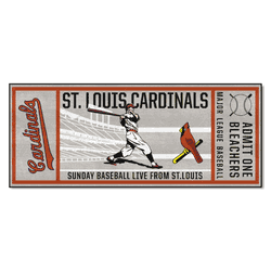 St. Louis Cardinals Ticket Runner Rug - 30in. x 72in.