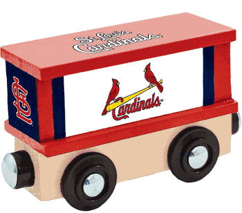 St. Louis Cardinals Wood Train Box Car